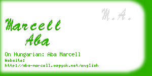 marcell aba business card